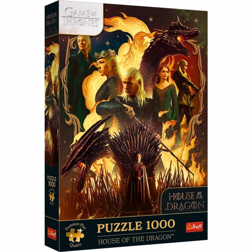 Puzzle TREFL Premium Plus Juego de Tronos: La Casa del Dragón 1000 piezas
