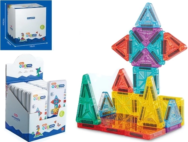 Juego de construcción magnético Mini Magnetic, 32 piezas