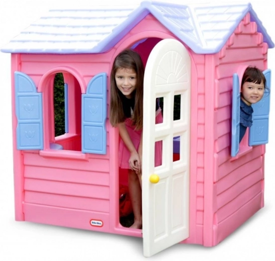 Casita infantil de jardín Little Tikes Country Cottage rosa