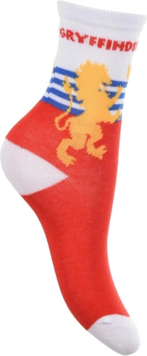 Motivo de Gryffindor con inscripción y escudo llamativos