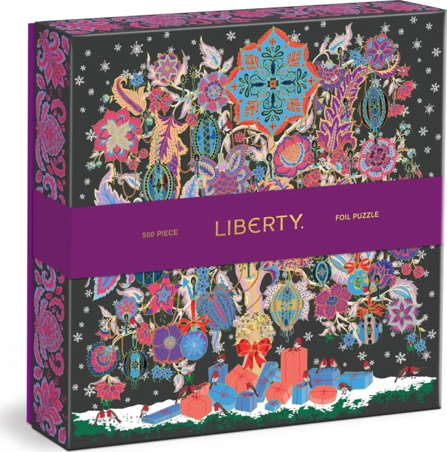Puzzle cuadrado Liberty: Árbol de la vida navideño de 500 piezas