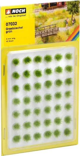 Noch matas de hierba mini set verdes 42 uds
