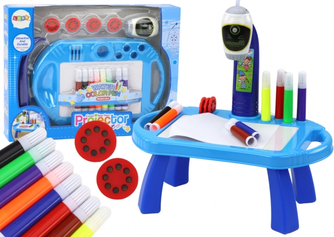 Proyector para dibujar con mesa – azul