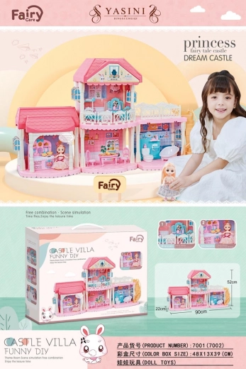 Villa para muñecas con accesorios