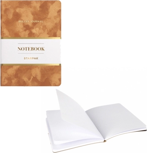 Cuaderno elegante color caramelo