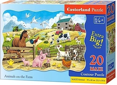 Puzzle maxi de 20 piezas Racing Action – Animales