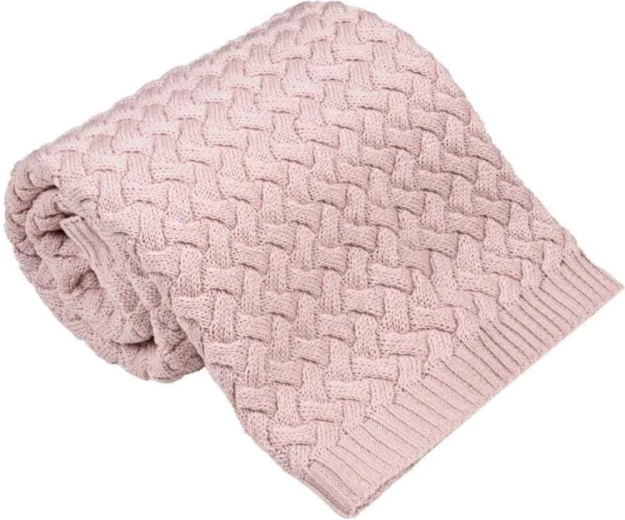 Manta de merino NANNA Fluffy Powder Pink