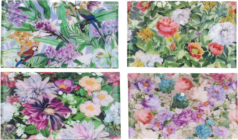 Carpeta con broche 24 × 33,5 cm Plantas