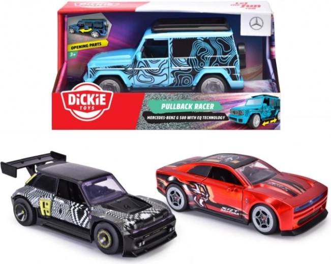 Coche de inercia pullback racer 15 cm con puertas que se abren