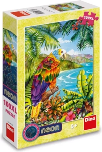 Puzle luminoso: loro en la jungla XL de 100 piezas