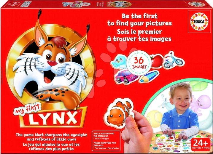 Educa My First Lynx – juego de observación con imágenes para niños (36 tarjetas)