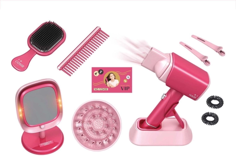 Estudio de peluquería – secador y espejo para niños