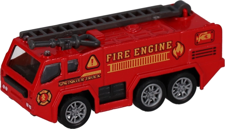 Diseño realista de camión de bomberos