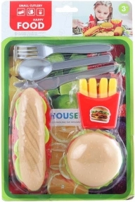 Set de comida de plástico en blíster