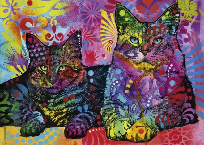 Puzzle de 1000 piezas - Dos gatos