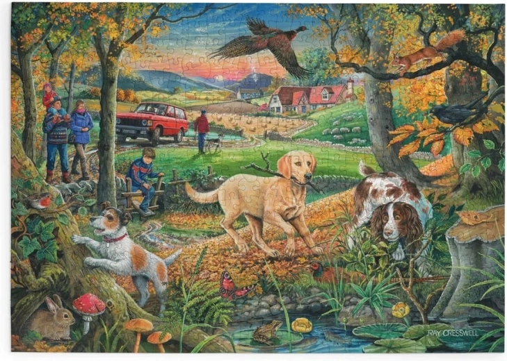 House of Puzzles Perros de caza – puzzle de 500 piezas grandes