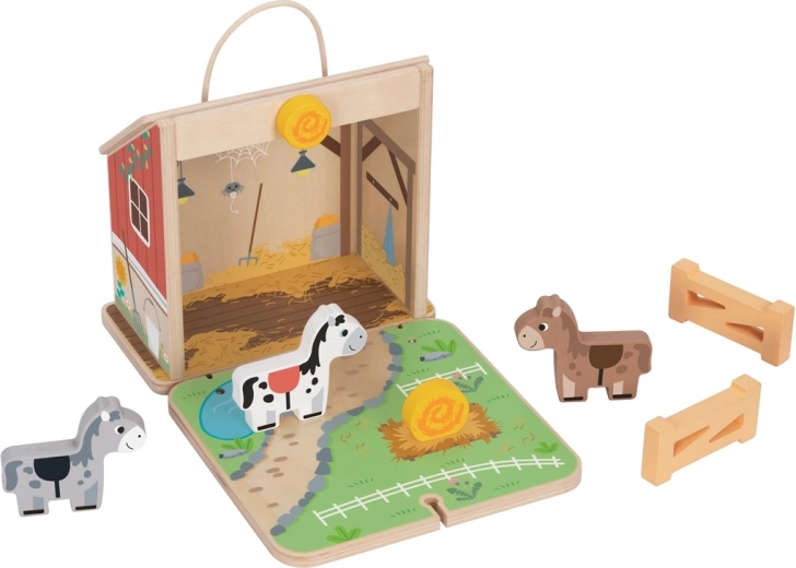 Mi primer establo de caballos para niños