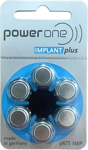 Pilas para audífonos Varta Power One Implant Plus 675, 6 uds