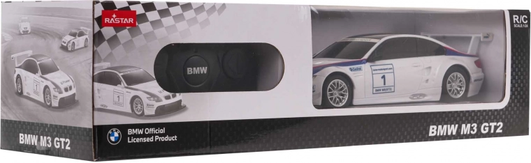 Coche teledirigido BMW M3 1:24 (blanco) de RASTAR