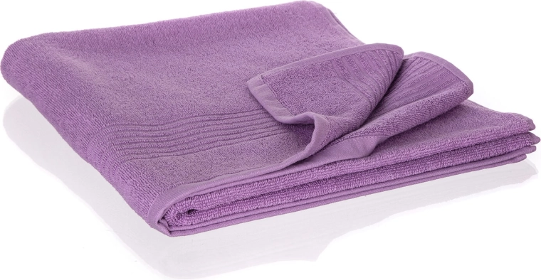 toalla de baño Loris 70 × 140 cm lila claro algodón 480 gsm