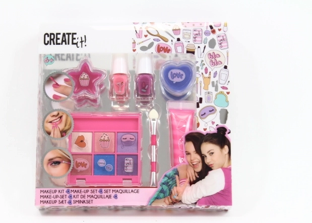 CREATE IT! set de maquillaje rosa y morado