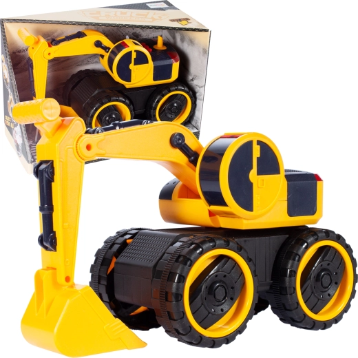 Excavadora infantil con tracción, luz y sonido