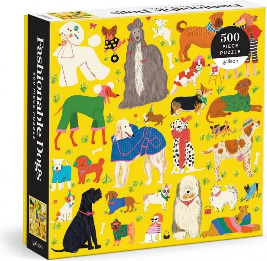 Puzzle de perros con estilo de 500 piezas