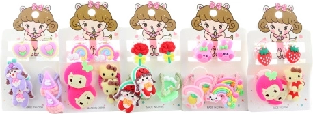Accesorios para el cabello infantiles – set de gomas y pinzas