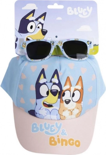 Gorra infantil con gafas Bluey