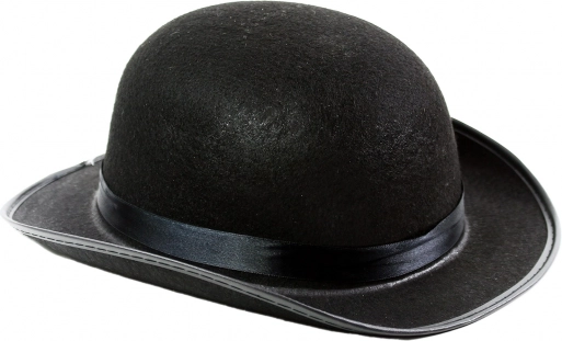 Bombín negro para adultos