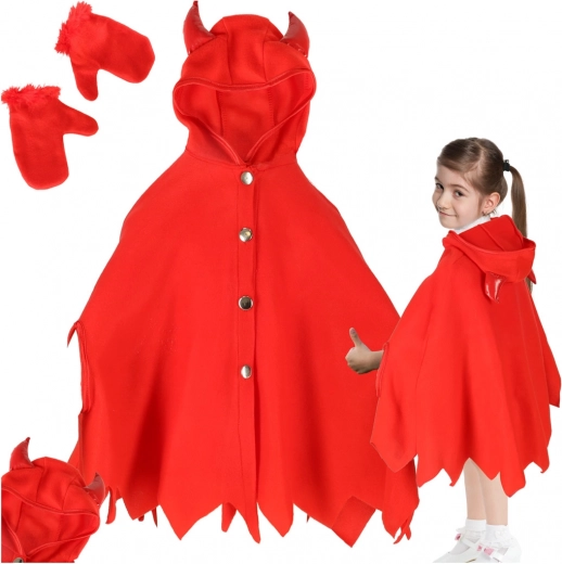 Disfraz infantil de diablito, talla S (100–110 cm)
