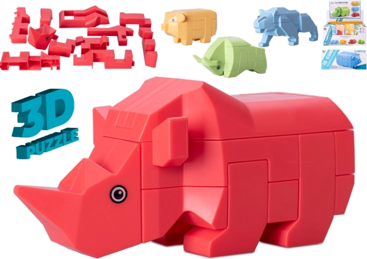 Puzzle 3D de animales – set de construcción educativo para niños a partir de 6 años