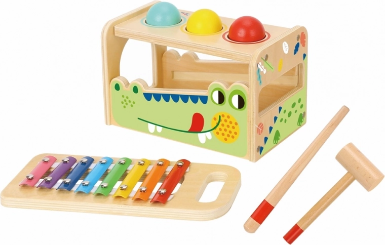 Banco de golpes y xilófono Cocodrilo 2Kids Toys