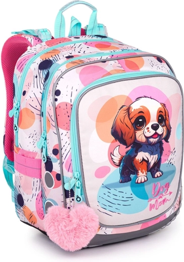 Topgal ENDY mochila escolar ligera con perrito