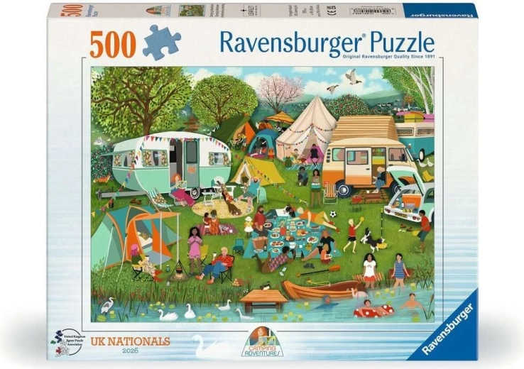 Puzzle Ravensburger Aventura en el camping 500 piezas