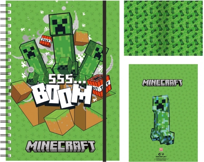Bloc de espiral Minecraft A5 – rayado