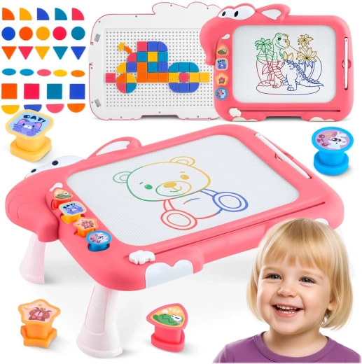 Pizarra magnética de dibujo y mesa de tangram 3 en 1 para niños RICOKIDS