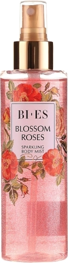 Spray corporal con purpurina BI-ES Blossom Roses 200 ml