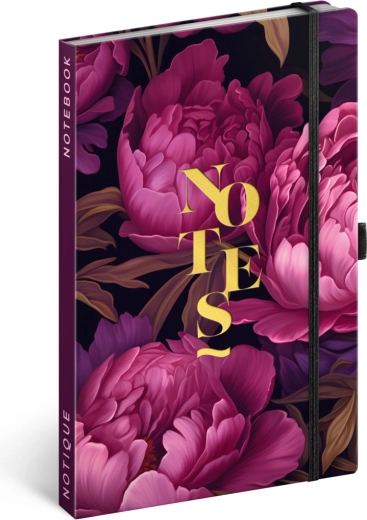 NOTIQUE cuaderno Flores violetas, rayado