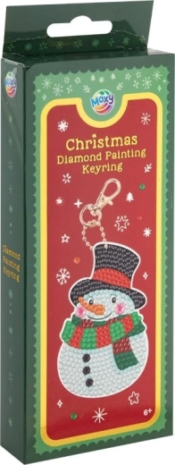 MOXY Pintura de diamantes: colgante de muñeco de nieve