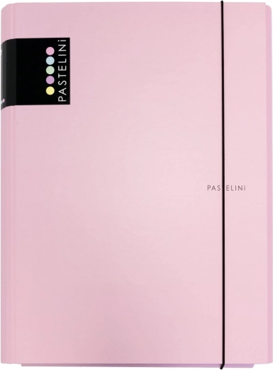 Carpeta laminada de 3 solapas con goma Pastelini – Rosa