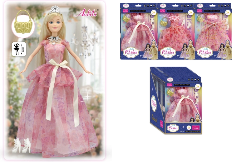 Vestidos elegantes para muñecas de 30 cm – varios tipos