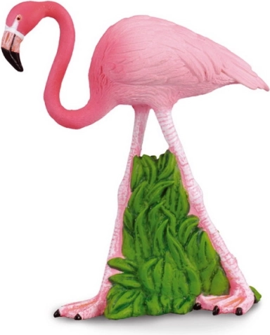 Figura de plástico de flamenco
