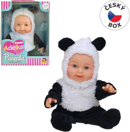 Muñeca con vestido de animal panda 22,5 cm