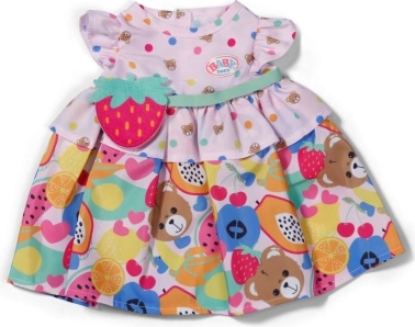 Vestido BABY born con motivo de frutas para muñecas de 43 cm