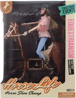 Caballo caminante con muñeca a pilas