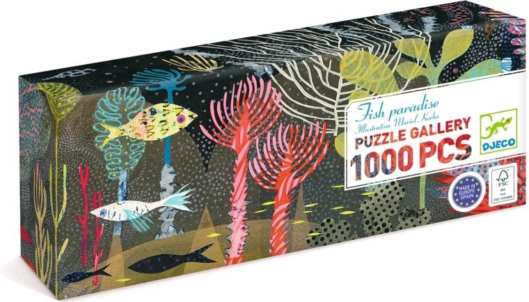Puzzle Djeco Paraíso de peces 1000 piezas