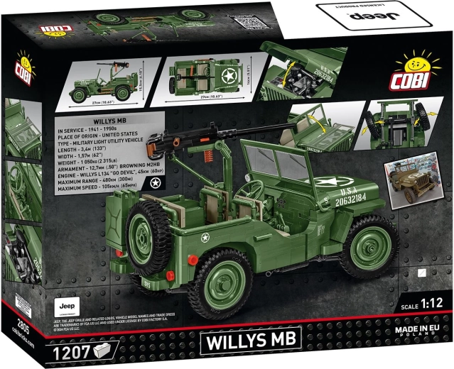 Icónico Jeep Willys MB a escala 1:12