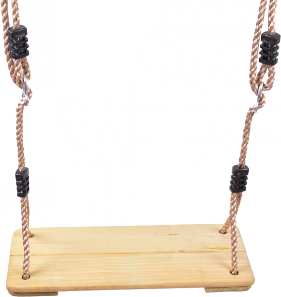 Columpio de madera de pino con cuerdas ajustables 2Kids Toys