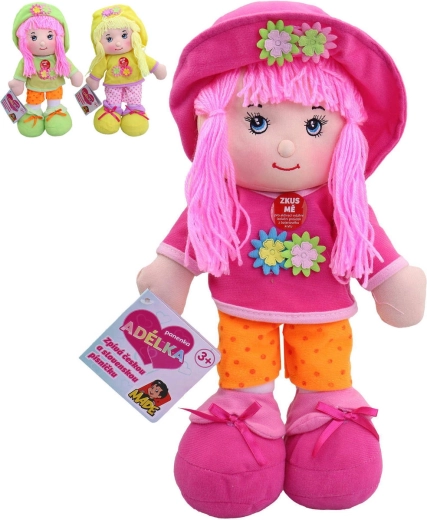 Muñeca textil cantante Adélka con luz y sonido - 1 unidad